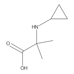 2-(Cyclopropylamino)-2-methylpropanoic acid结构式