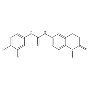 1-(3,4-Dichlorophenyl)-3-(1-methyl-2-oxo-1,2,3,4-tetrahydroquinolin-6-yl)urea Structure