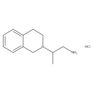 2-(3,4-dihydroisoquinolin-2(1H)-yl)propan-1-amine hydrochloride结构式