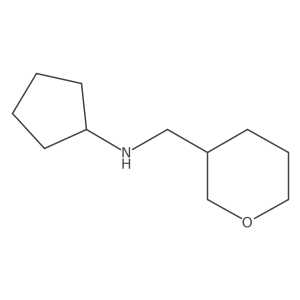 N-[(oxan-3-yl)methyl]cyclopentanamine Structure