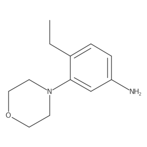 4-Ethyl-3-(4-morpholinyl)benzenamine Structure