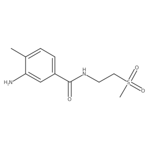 3-amino-N-(2-methanesulfonylethyl)-4-methylbenzamide结构式