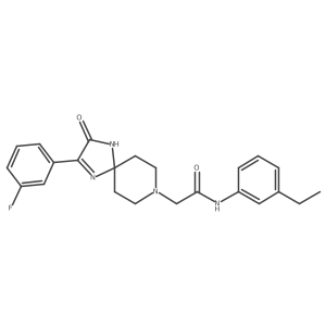 N-(3-ethylphenyl)-2-[2-(3-fluorophenyl)-3-oxo-1,4,8-triazaspiro[4.5]dec-1-en-8-yl]acetamide Structure