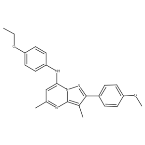 N-(4-ethoxyphenyl)-2-(4-methoxyphenyl)-3,5-dimethylpyrazolo[1,5-a]pyrimidin-7-amine Structure