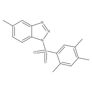 5-Methyl-1-[(2,4,5-trimethylphenyl)sulfonyl]benzotriazole结构式