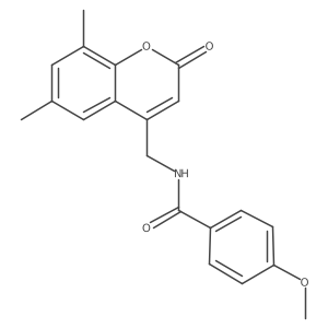 N-[(6,8-dimethyl-2-oxo-2H-chromen-4-yl)methyl]-4-methoxybenzamide结构式