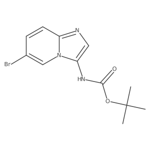 tert-Butyl (6-bromoimidazo[1,2-a]pyridin-3-yl)carbamate Structure