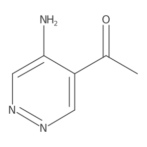 1-(5-amino-4-pyridazinyl)Ethanone结构式