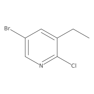 5-Bromo-2-chloro-3-ethylpyridine Structure