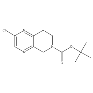 tert-Butyl 2-chloro-7,8-dihydropyrido[3,4-b]pyrazine-6(5H)-carboxylate结构式