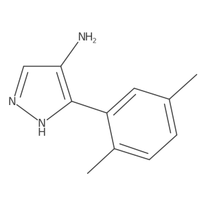 3-(2,5-dimethylphenyl)-1H-pyrazol-4-amine Structure