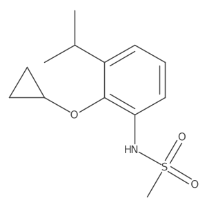 N-(2-Cyclopropoxy-3-isopropylphenyl)methanesulfonamide结构式