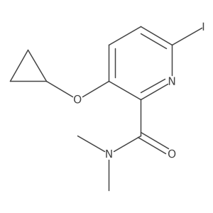 3-Cyclopropoxy-6-iodo-N,N-dimethylpicolinamide Structure