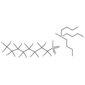 N,N-Dibutyl-N-methylbutan-1-aminium heptadecafluorooctane-1-sulfonate Structure