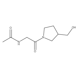 N-{2-[3-(hydroxymethyl)pyrrolidin-1-yl]-2-oxoethyl}acetamide Structure