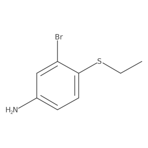 3-Bromo-4-(ethylsulfanyl)aniline结构式