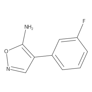 4-(3-Fluorophenyl)-1,2-oxazol-5-amine结构式