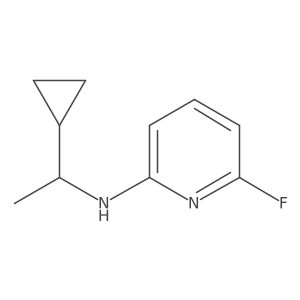 N-(1-cyclopropylethyl)-6-fluoropyridin-2-amine Structure