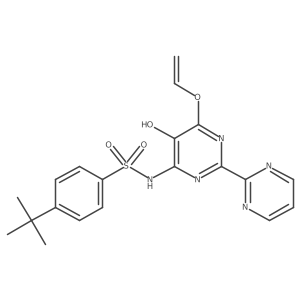 4-(1,1-dimethylethyl)-N-[6-(ethenyloxy)-5-hydroxy[2,2'-bipyrimidin]-4-yl]-Benzenesulfonamide Structure