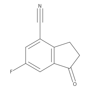 6-Fluoro-1-oxo-indan-4-carbonitrile结构式