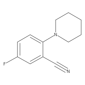 5-Fluoro-2-(piperidin-1-yl)benzonitrile Structure