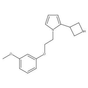 1H-Pyrrole, 2-(3-azetidinyl)-1-[2-(3-methoxyphenoxy)ethyl]- Structure