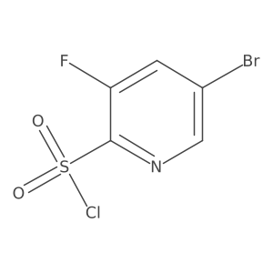 5-Bromo-3-fluoropyridine-2-sulfonyl chloride结构式