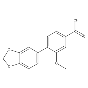 3-Methoxy-4-(3,4-methylenedioxyphenyl)benzoic acid Structure