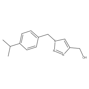 (1-{[4-(propan-2-yl)phenyl]methyl}-1H-1,2,3-triazol-4-yl)methanol结构式