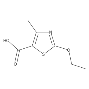 2-Ethoxy-4-methyl-1,3-thiazole-5-carboxylic acid结构式