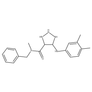 N-benzyl-5-(3,4-dimethylanilino)-N-methyltriazolidine-4-carboxamide Structure