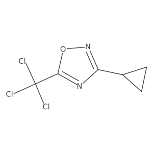 3-Cyclopropyl-5-(trichloromethyl)-1,2,4-oxadiazole Structure