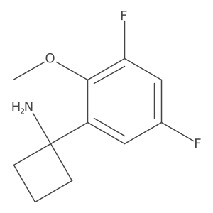1-(3,5-Difluoro-2-methoxyphenyl)cyclobutan-1-amine Structure