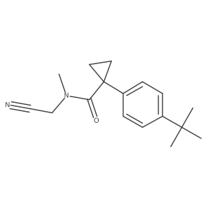 1-(4-tert-butylphenyl)-N-(cyanomethyl)-N-methylcyclopropane-1-carboxamide Structure