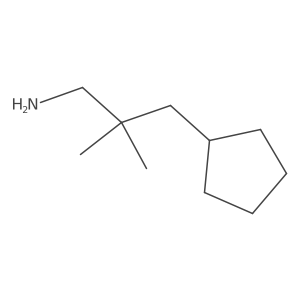 3-Cyclopentyl-2,2-dimethylpropan-1-amine Structure