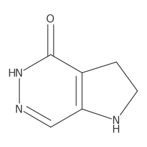 1,2,3,5-tetrahydro-4H-Pyrrolo[2,3-d]pyridazin-4-one结构式