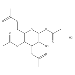 1,3,4,6-Tetra-O-acetyl-2-amino-2-deoxy-D-galactopyranose HCl结构式
