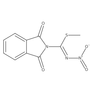 methyl (2Z)-N-nitro-1,3-dioxoisoindole-2-carboximidothioate结构式