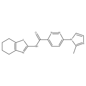 6-(2-methyl-1H-imidazol-1-yl)-N-(4,5,6,7-tetrahydrobenzo[d]thiazol-2-yl)pyridazine-3-carboxamide Structure
