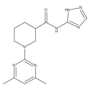 1-(4,6-dimethylpyrimidin-2-yl)-N-(4H-1,2,4-triazol-3-yl)piperidine-3-carboxamide Structure