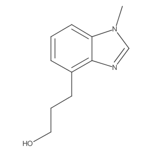 3-(1-Methylbenzimidazol-4-yl)propan-1-ol结构式