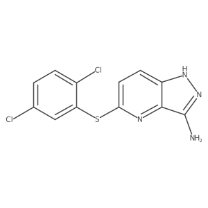 5-[(2,5-Dichlorophenyl)thio]-1H-pyrazolo[4,3-b]pyridin-3-amine Structure