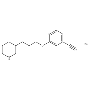 2-(3-(Piperidin-3-yl)propoxy)isonicotinonitrile hydrochloride Structure