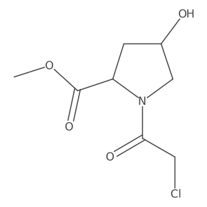 methyl (2R,4S)-1-(2-chloroacetyl)-4-hydroxypyrrolidine-2-carboxylate结构式