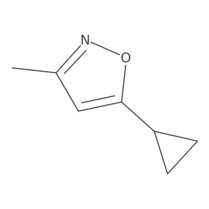 5-Cyclopropyl-3-methylisoxazole结构式