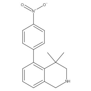 4,4-dimethyl-5-(4-nitrophenyl)-2,3-dihydro-1H-isoquinoline Structure