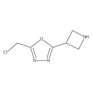 2-(Azetidin-3-yl)-5-(chloromethyl)-1,3,4-oxadiazole结构式