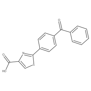 2-(4-Benzoylphenyl)-4-thiazolecarboxylic acid Structure