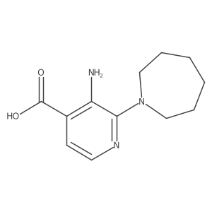 3-Amino-2-(azepan-1-yl)isonicotinic acid Structure