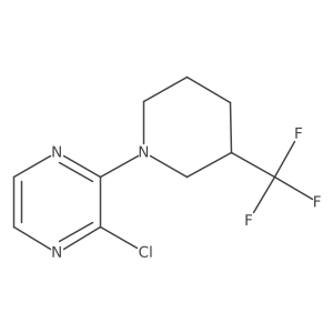 2-Chloro-3-[3-(trifluoromethyl)piperidin-1-yl]pyrazine Structure